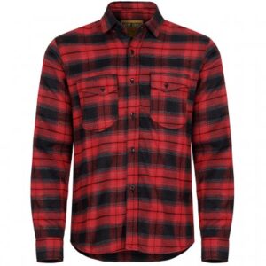 Nordic Army Flannel Shirt - Red Check