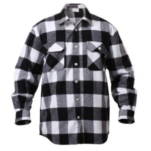 Original U. S. Flannel Shirt White/Black