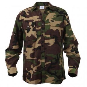 Original US Flanellskjorta Woodland Camo