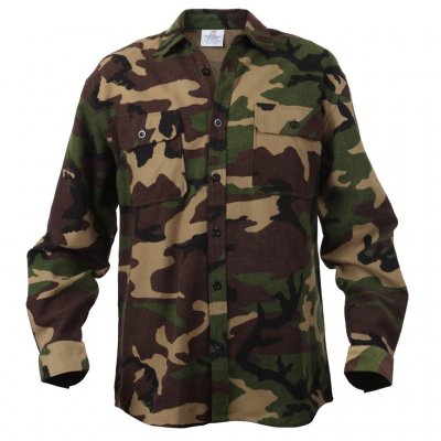 Original US Flanellskjorta Woodland Camo