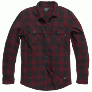 Vintage Industries Globe Flannel Shirt - Red