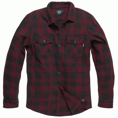 Vintage Industries Globe Flannel Shirt - Red