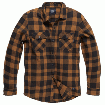 Vintage Industries Globe Flannel Shirt - Yellow