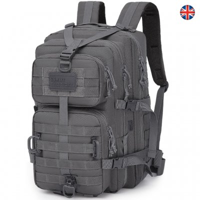 Brittisk Hex - Stop Reaper Rygsæk Large - Metal Grey