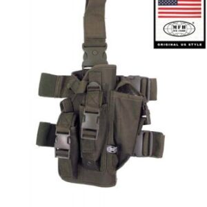 Tactical Holster, OD green, leg- and belt fixing