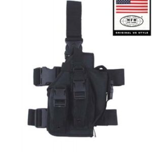 Tactical Holster, black, leg- and belt fixing