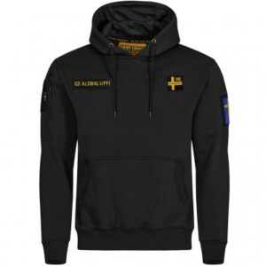 Nordic Army Tactical Patch Hoodie SWE - Svart