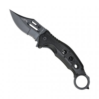 BlackField Lizard Karambit Knife - Black