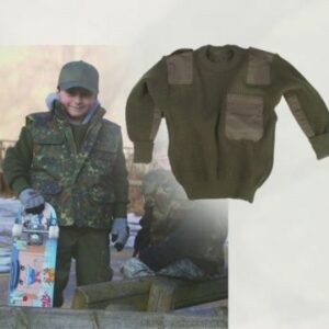 Pullover Commando barn Acryl Oliv