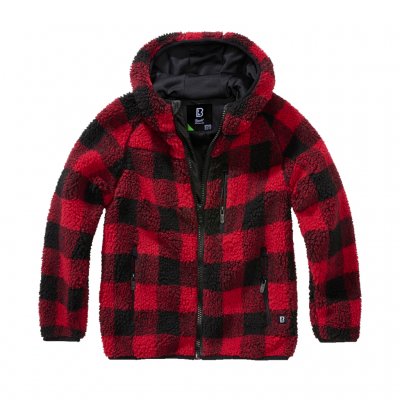 Brandit Teddyfleece børn Jakke - Red