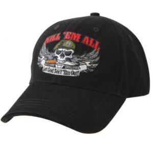 Amerikansk A- Kill Em All keps - Svart