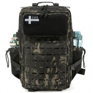 Built for athletes Laser Backpack - 45L Black Camo
