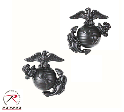 Amrikansk Dæmpet MARINE CORP Globe & ANCHOR metal etiket