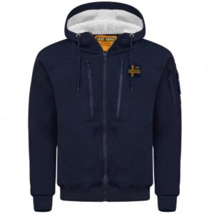 Matterhorn Winter Hoodie SWE Patch - Navy Blue