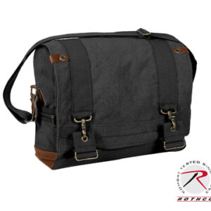 Vintage B-15 Pilot MESSENGER Shoulder Bag Black