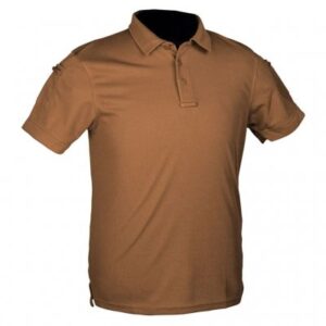 MIL-TEC® Polo T-Shirt Quickdry - Coyote Brun