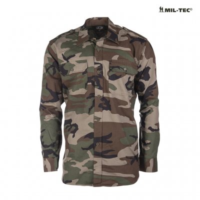 Mil Tec Field Shirt - Woodland Camo