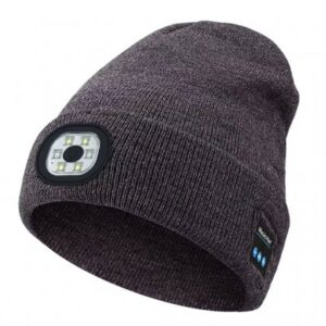 Acrylic Beanie Flashlight USB - Grey