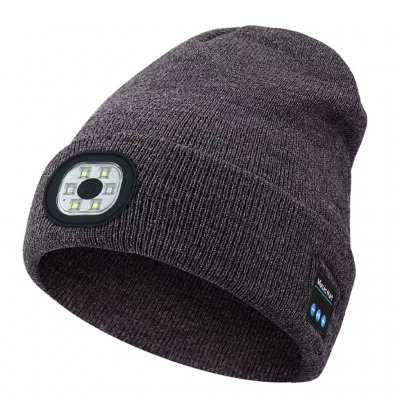 Acrylic Beanie Flashlight USB - Grey