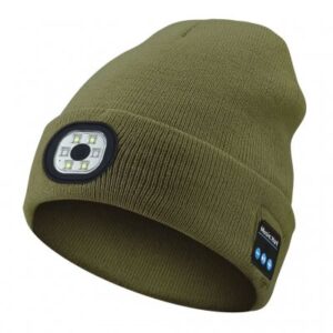 Acrylic Beanie Flashlight USB - Green