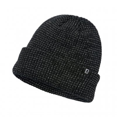 Brandit Reflekterende Hue - Sort