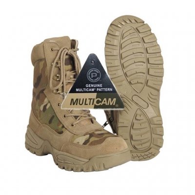 TACTICAL Støvler M.YKK ZIPPER MULTICAM®