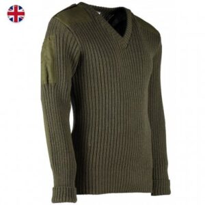 Woolly Pully Military Nato Knitwear - Green