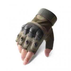 Nordic Alpha Fingerless Tactical Gloves - Olive