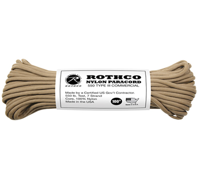 Paracord US Original Coyote 30meter