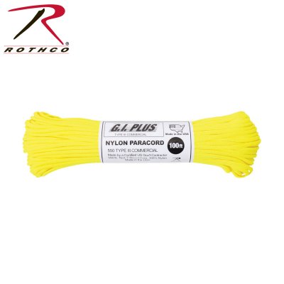 Paracord US Original Neon gul 30meter