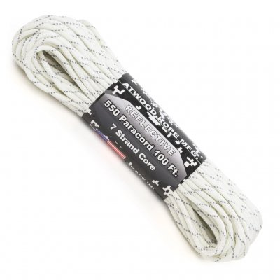 Amerikansk Paracord med Reflex - Vit