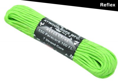 Amerikansk Paracord Reflex - Neon Grön