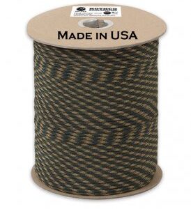 Paracord US Original i metervara Woodland camo