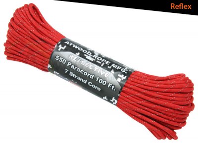 Amerikansk Paracord Reflex - Röd