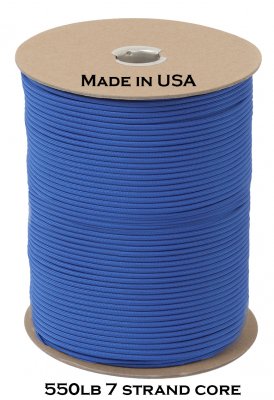 Paracord US Original i metervara Royal blå