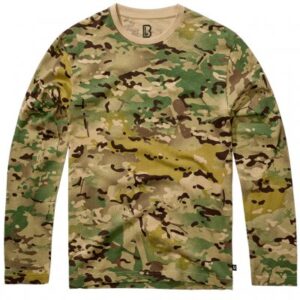 Brandit Premium Longsleeve Shirt - Tactical Camo