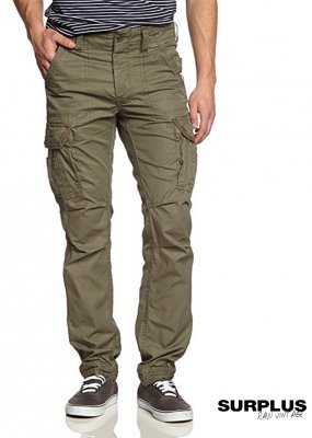 Surplus Premium slimmy Bukser - Olive Green