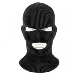 US COMMANDO BALACLAVA  3 eyes - Black