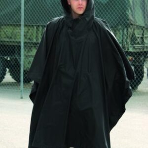 Mil Tec Regnponcho sort Ripstop