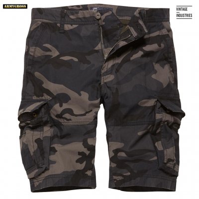 Rowing Shorts - Dark Camo - Vintage Industries