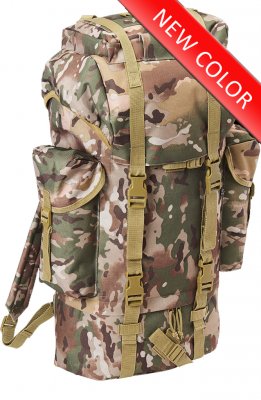 Bundeswehr Tysk Combat Rygsækken 65L - Tactical Camo