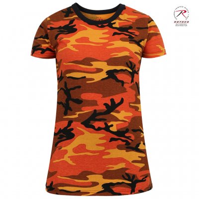 Rothco Women´s T-Shirt - Savage Orange Camo