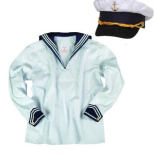 Sailor shirt med kaptensmössa - UNISEX