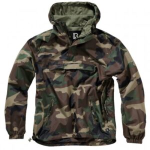 Brandit Summer Windbreaker- Woodland Camo