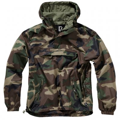 Brandit Summer Windbreaker- Woodland Camo