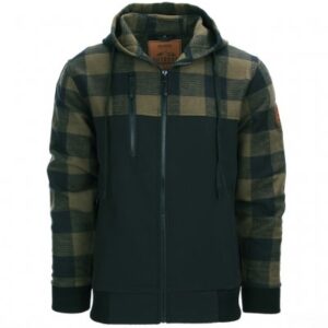 Fostex Lumbershell Jacka - Army Green Flanell