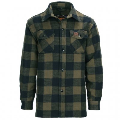 Longhorn Lumberjack Flannel Skjorte - Grøn / Sort