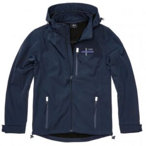 Brandit Softshelljacket Hurricane SWE Thin Blue Line  - Navy Blue
