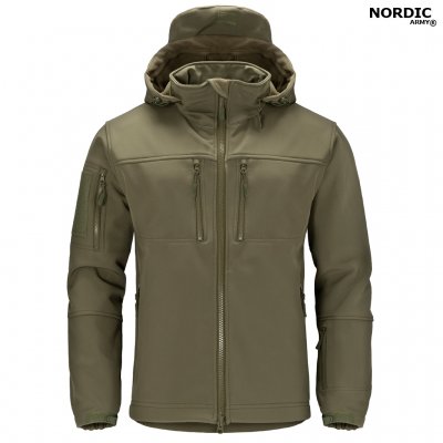 Nordic Army Tornado Softshell Jakke - Oliven