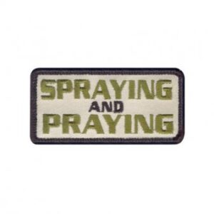 Amerikansk Spraying / Praying Tygmärke med kardborre